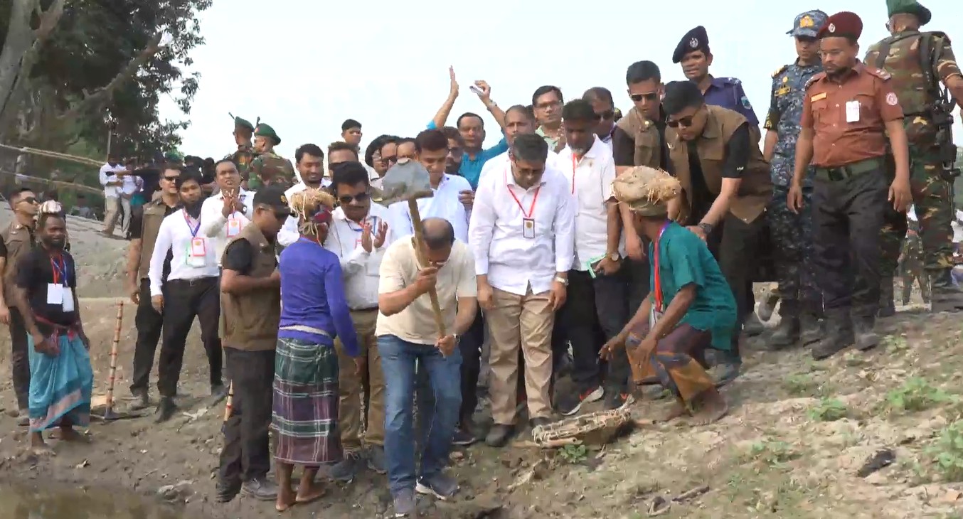 বাগবাড়ীর নশিপুর-চৌকিরদহ খাল খননের উদ্বোধন করলেন প্রধানমন্ত্রী